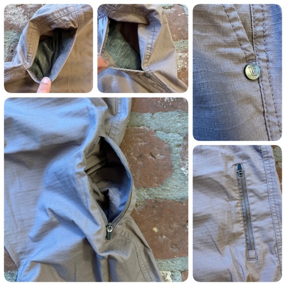 Vuori Women Ripstop Light Terracota Active Pants Size XL Drawstring and Zipper - Picture 7 of 13